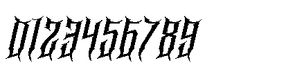 Cathedrave Italic Font OTHER CHARS