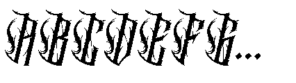 Cathedrave Italic Font UPPERCASE
