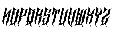Cathedrave Italic Font LOWERCASE