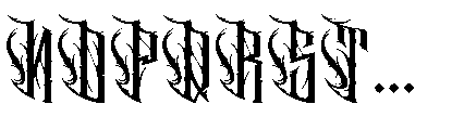 Cathedrave Regular Font UPPERCASE