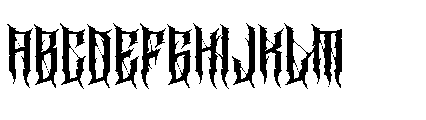 Cathedrave Regular Font LOWERCASE