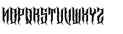 Cathedrave Regular Font LOWERCASE