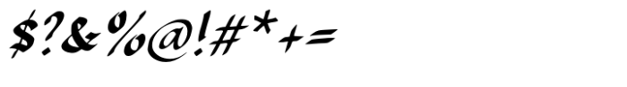 Catherynami Italic Font OTHER CHARS