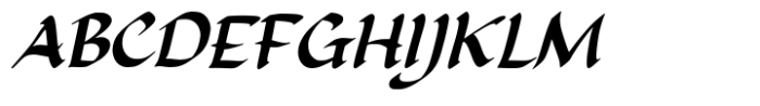 Catherynami Italic Font UPPERCASE