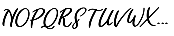 Cathie Regular Font UPPERCASE