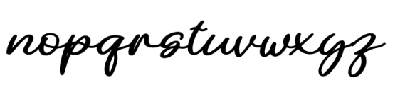 Cathie Regular Font LOWERCASE