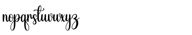 Catiforsia Script Font LOWERCASE