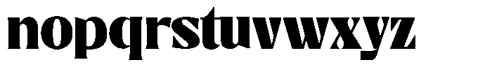 Catiler Black Font LOWERCASE