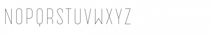 Catorze27 Style1 Hairline Font LOWERCASE