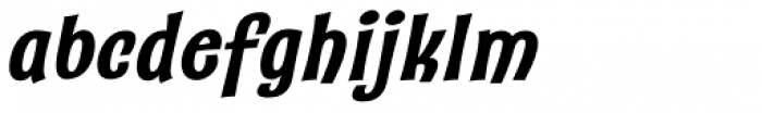 Catseye Bold Italic Font LOWERCASE