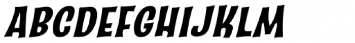 Catseye Cyrillic Bold Italic Font UPPERCASE