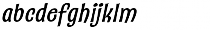 Catseye Cyrillic Medium Italic Font LOWERCASE