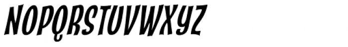 Catseye Cyrillic Narrow Italic Font UPPERCASE