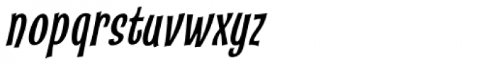 Catseye Narrow Italic Font LOWERCASE