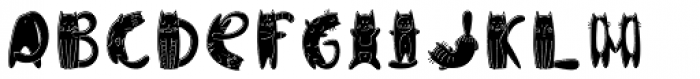 Catsme  Print Font LOWERCASE