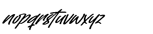 Cattalone Italic Font LOWERCASE