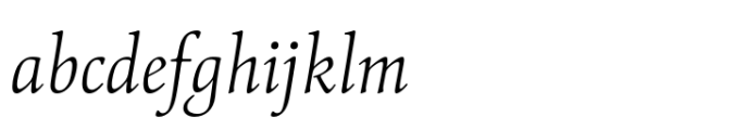 Cattigan Extralight Italic Font LOWERCASE