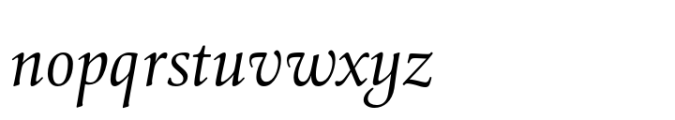 Cattigan Light Italic Font LOWERCASE