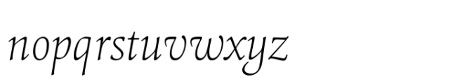 Cattigan Thin Italic Font LOWERCASE