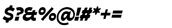 Cattivo Black Italic Font OTHER CHARS