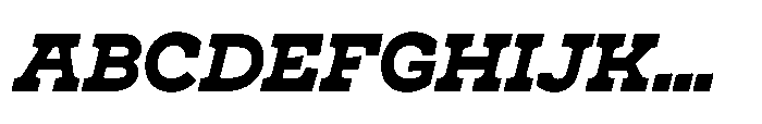 Cattivo Black Italic Font UPPERCASE