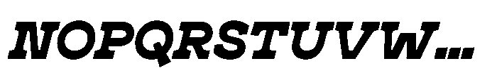 Cattivo Black Italic Font UPPERCASE