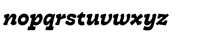 Cattivo Black Italic Font LOWERCASE