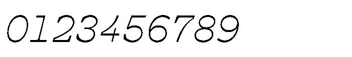 Cattivo Extra Light Italic Font OTHER CHARS