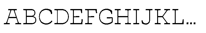 Cattivo Extra Light Font UPPERCASE