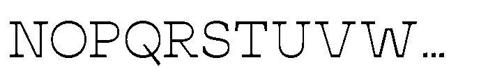 Cattivo Extra Light Font UPPERCASE