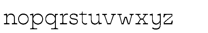 Cattivo Extra Light Font LOWERCASE