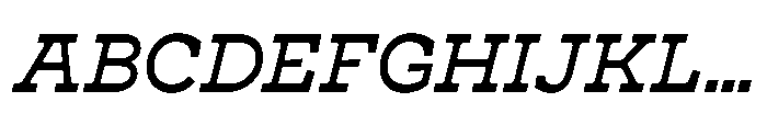 Cattivo Medium Italic Font UPPERCASE