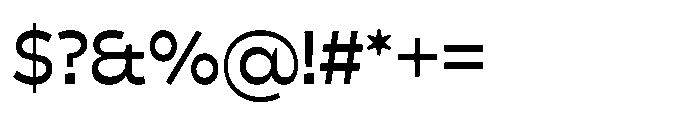 Cattivo Medium Font OTHER CHARS