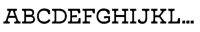 Cattivo Medium Font UPPERCASE