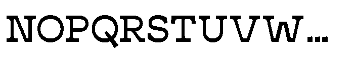 Cattivo Medium Font UPPERCASE