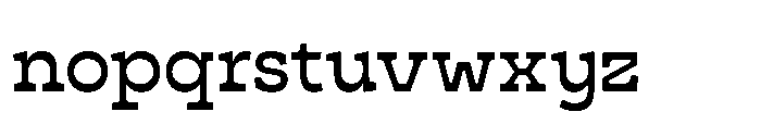 Cattivo Medium Font LOWERCASE