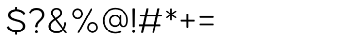 Causten Round Light Font OTHER CHARS