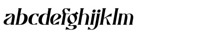 Caustics Italic Font LOWERCASE