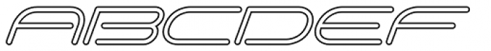 Cavalero Outline AOE Italic Font UPPERCASE