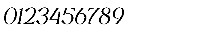 Cavario Italic Font OTHER CHARS