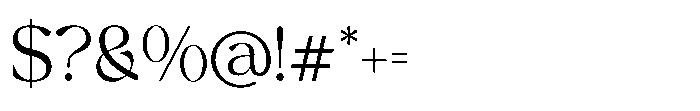 Cavario Regular Font OTHER CHARS
