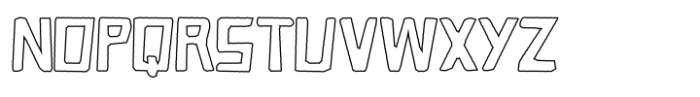 Cave Age Cutout Outline Font UPPERCASE