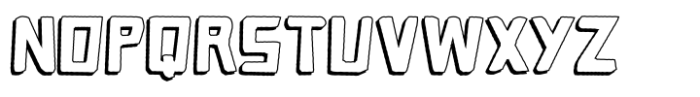 Cave Age Cutout Shadow Font UPPERCASE