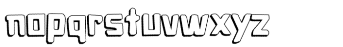 Cave Age Cutout Shadow Font LOWERCASE