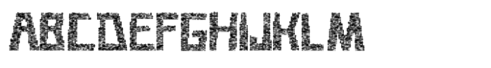 Cave Age Fabric Font UPPERCASE