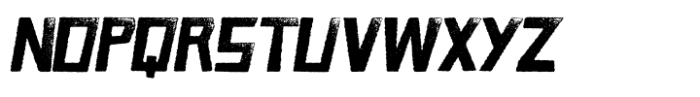 Cave Age Stamped Rough Italic Font UPPERCASE