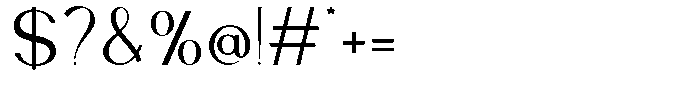 Caveline Font OTHER CHARS
