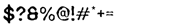 Cavella Blur Regular Font OTHER CHARS