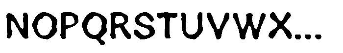 Cavella Blur Regular Font UPPERCASE
