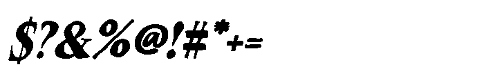 Cavella Society Italic Font OTHER CHARS